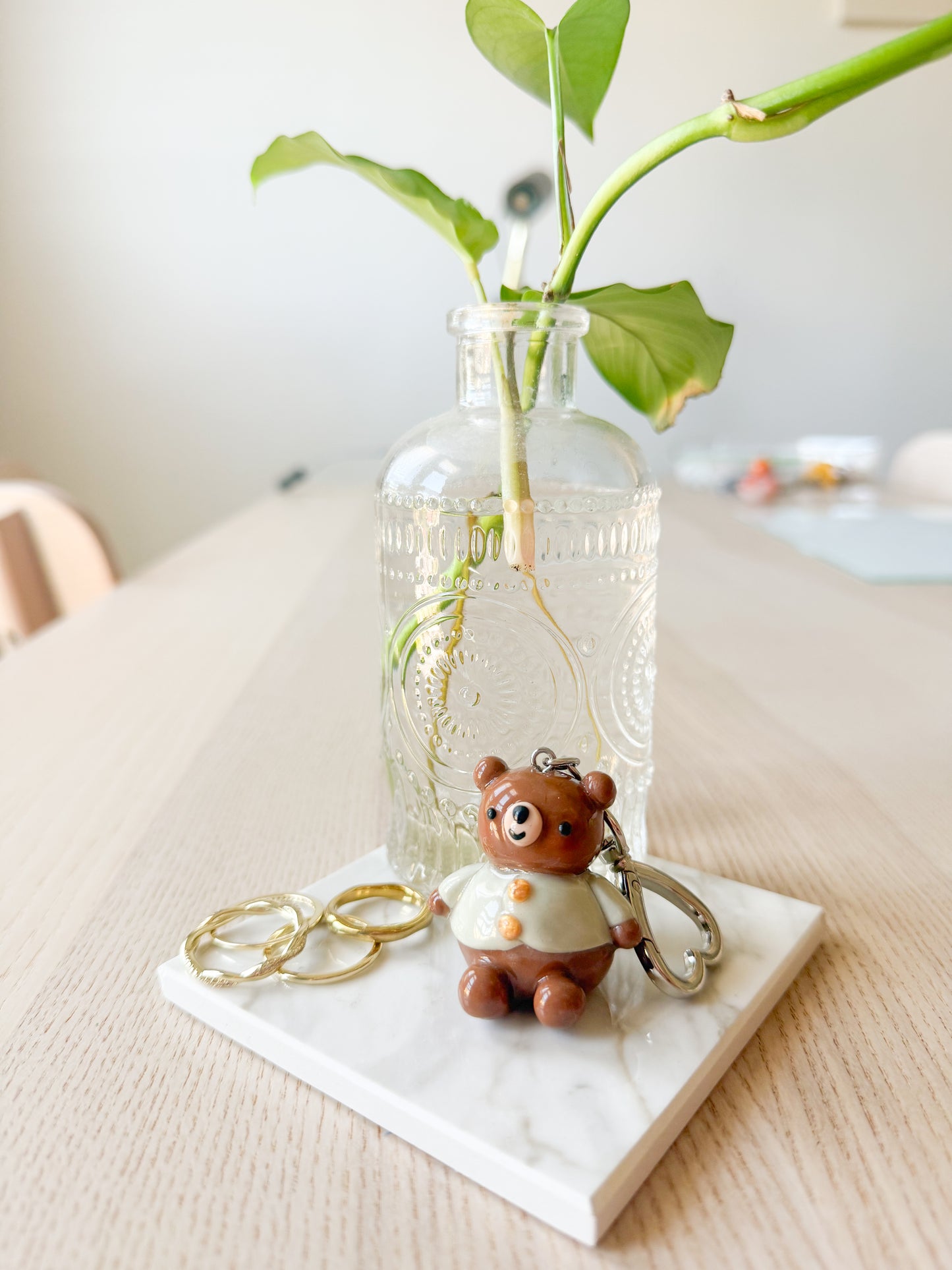Cardigan Bear Keychain