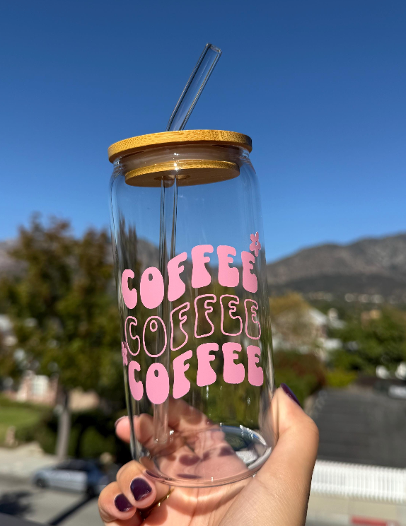 Cute Coffee Glass Cup