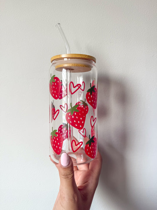 Strawberry Print Cup