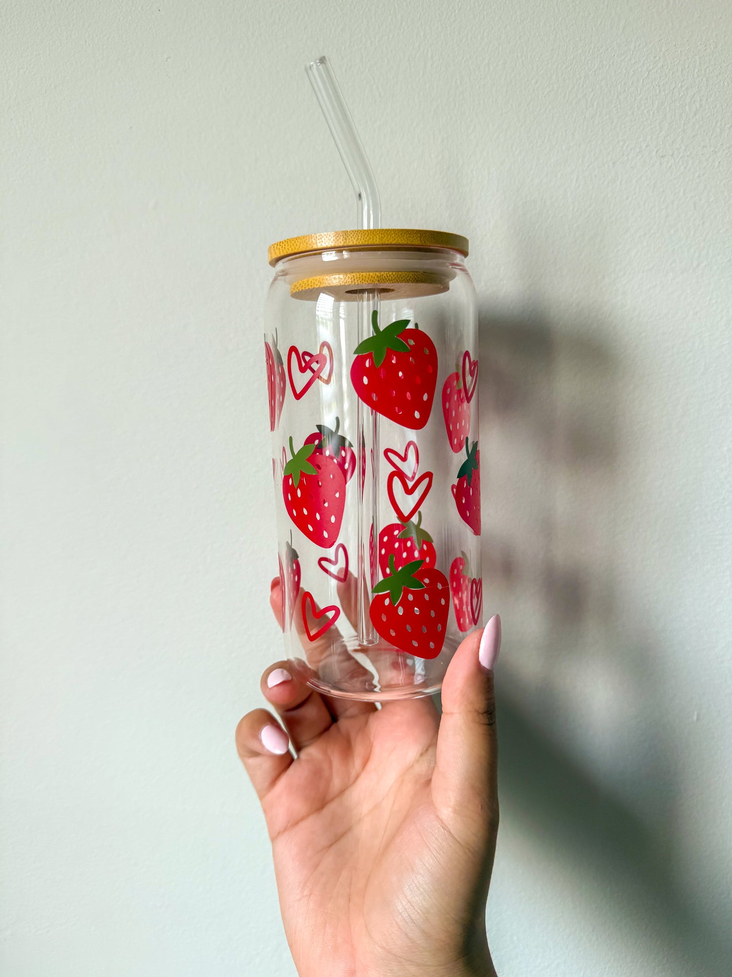 Strawberry Print Cup
