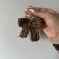 Crochet Bow Bag Charm Keychain