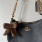 Crochet Bow Bag Charm Keychain
