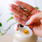 Fried Egg and Chicken Keychain