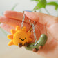 Jellycat Sun and Pickle Keychain