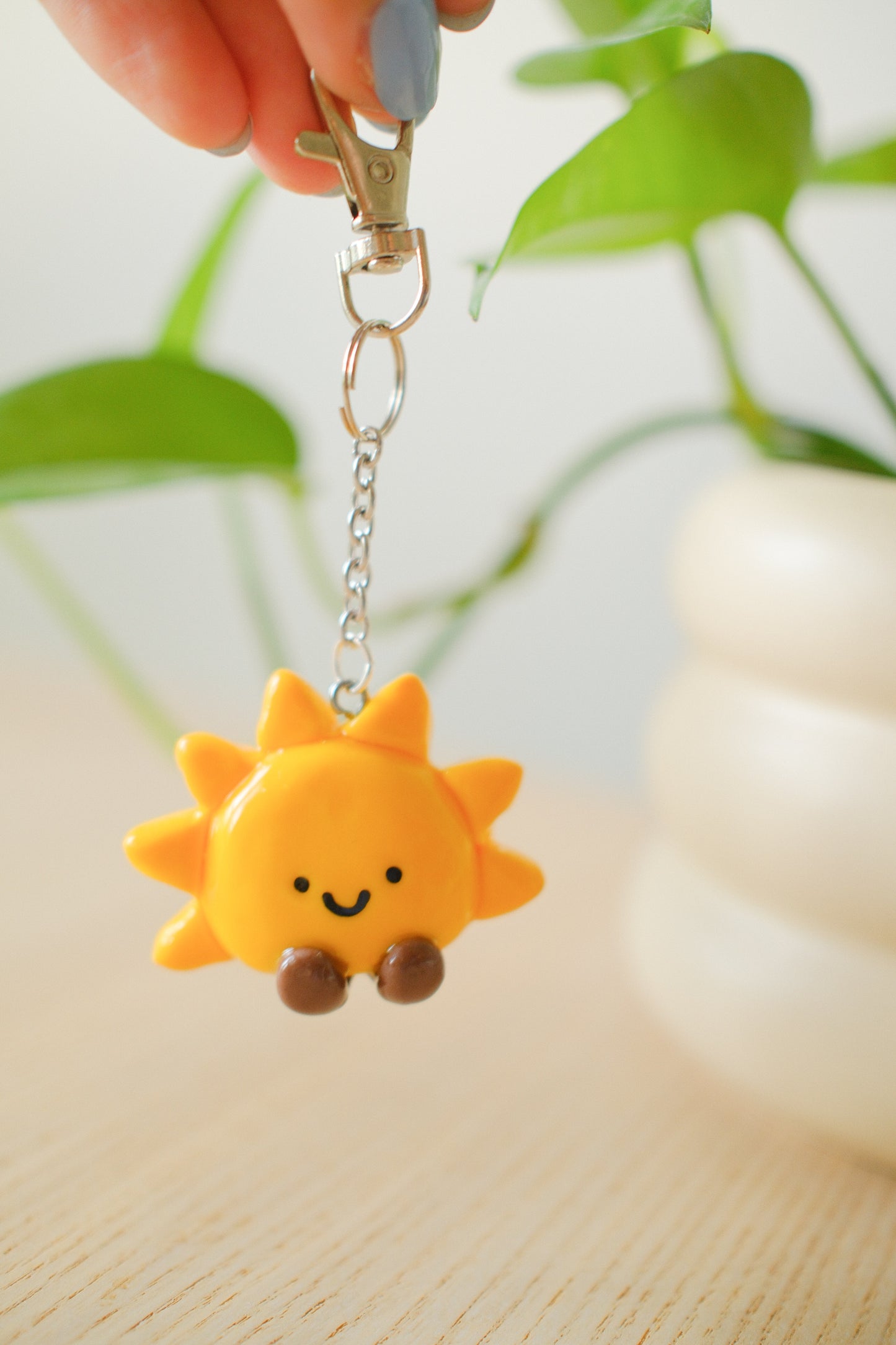 Jellycat Sun and Pickle Keychain