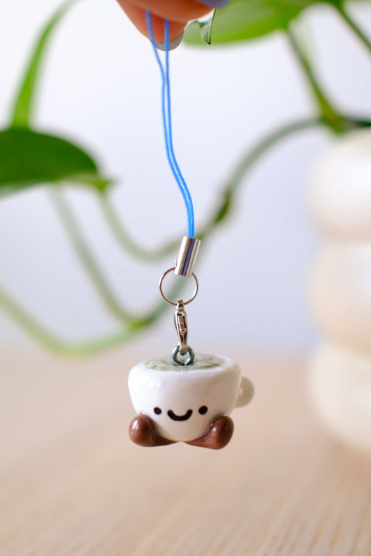 Matcha Latte Phone Charm