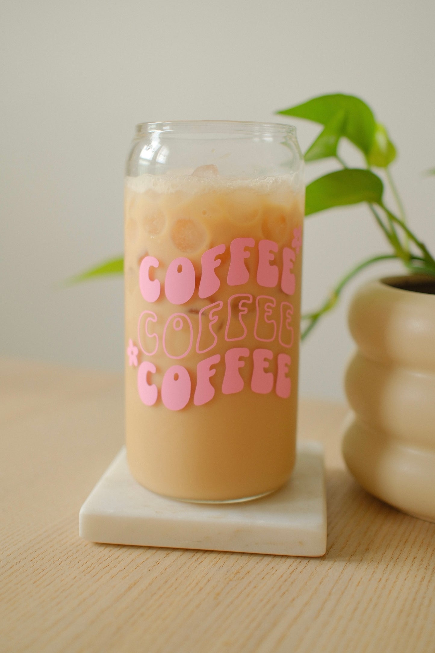 Cute Coffee Glass Cup