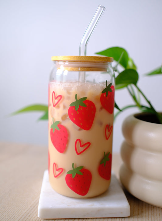 Strawberry Print Cup