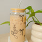 Custom Name Black Bow Glass Cup