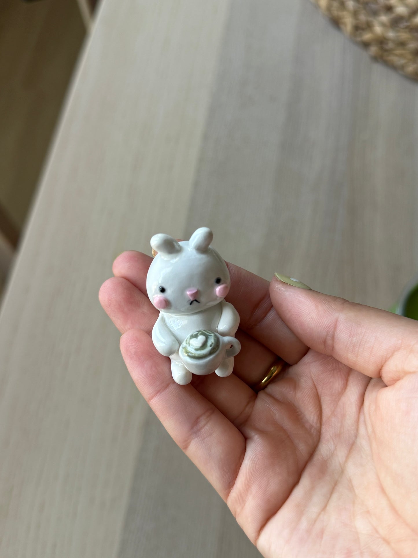 Matcha Bunny Desk Friend