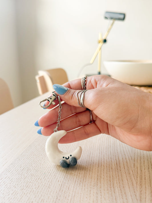 Moon Jellycat Keychain