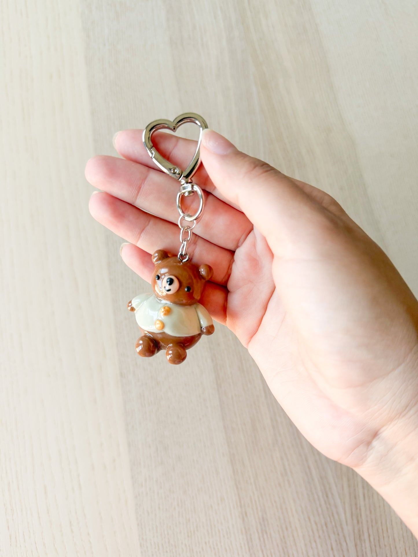 Cardigan Bear Keychain