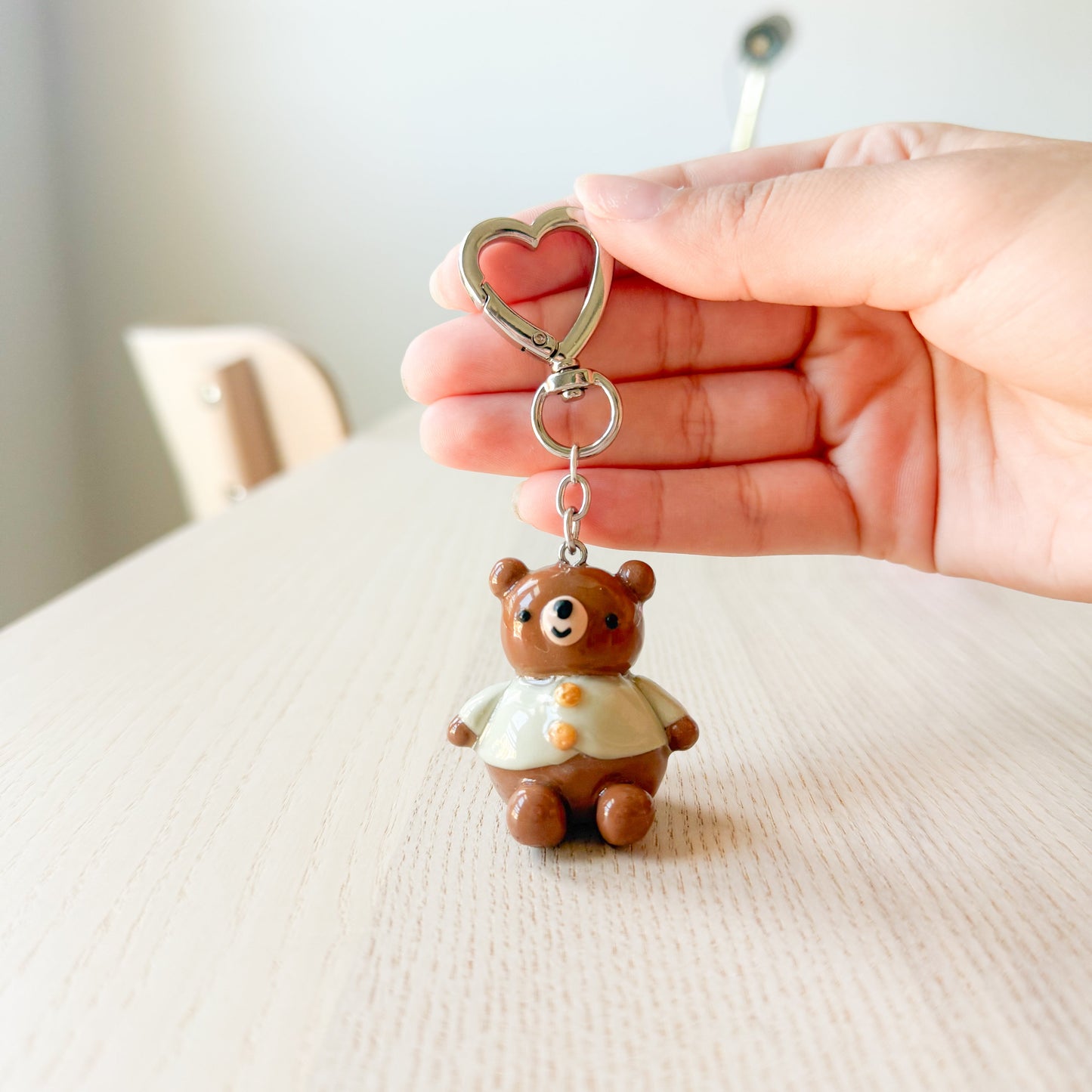 Cardigan Bear Keychain
