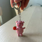 Apple Pig Keychain
