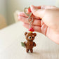 Mushroom Bear Keychain