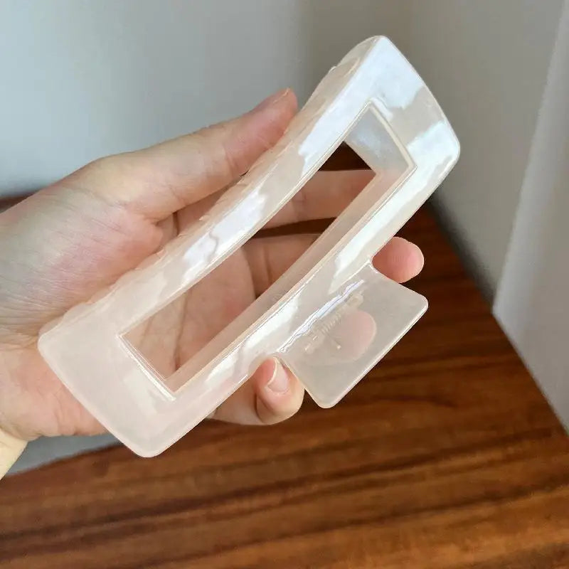 White Extra Large Hair Claw