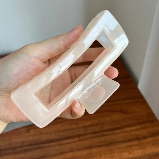 White Extra Large Hair Claw