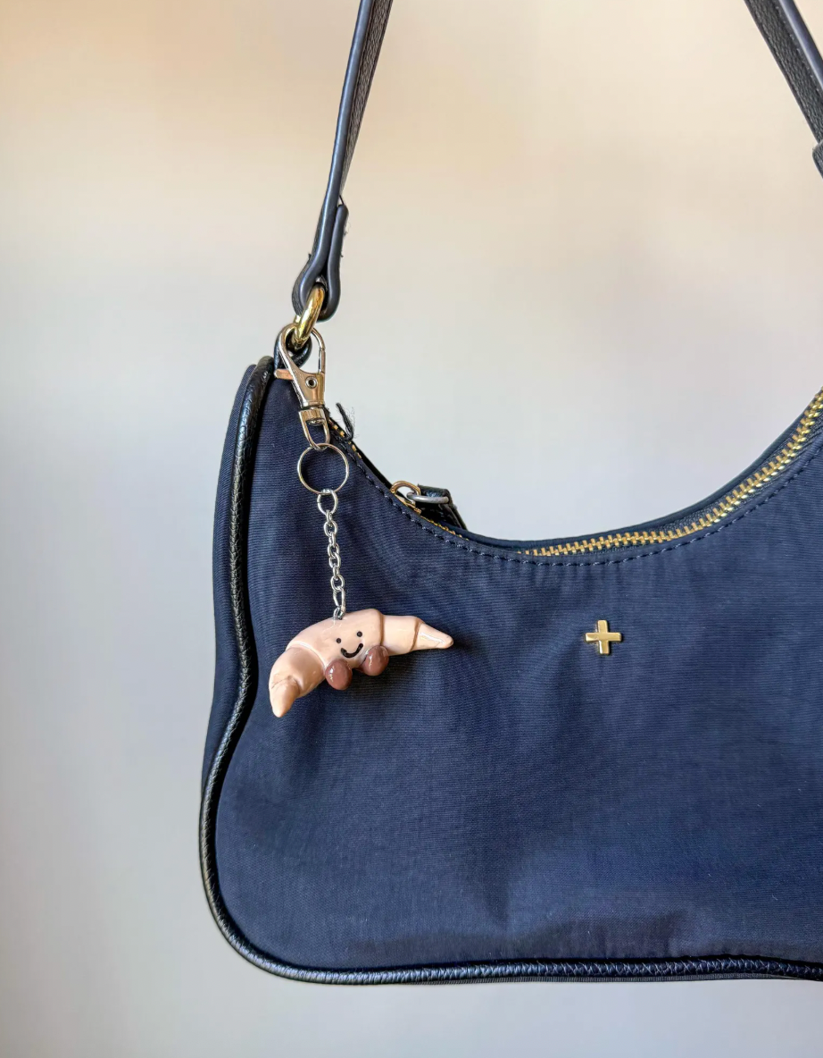 Croissant Jellycat Keychain