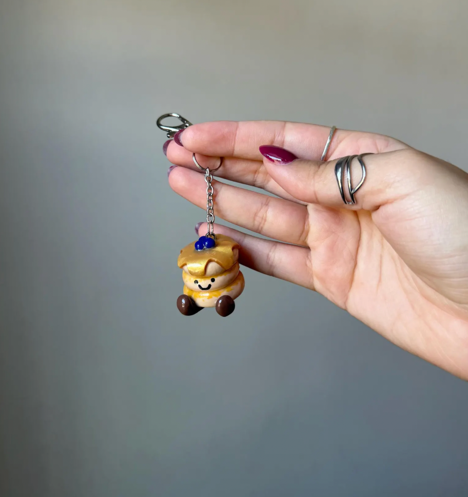 Pancake Jellycat Keychain