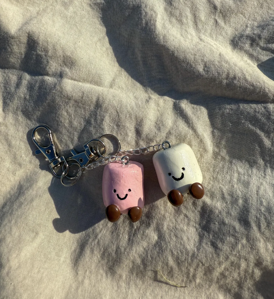 Marshmallow Jellycat Keychain