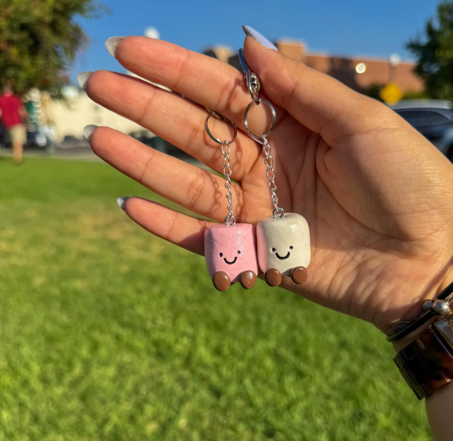 Marshmallow Jellycat Keychain