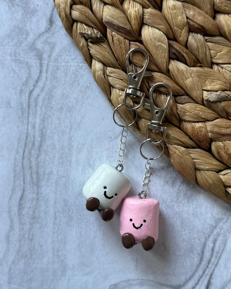 Marshmallow Jellycat Keychain