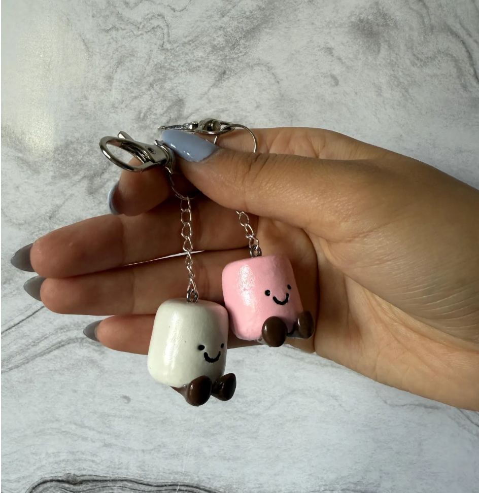 Marshmallow Jellycat Keychain