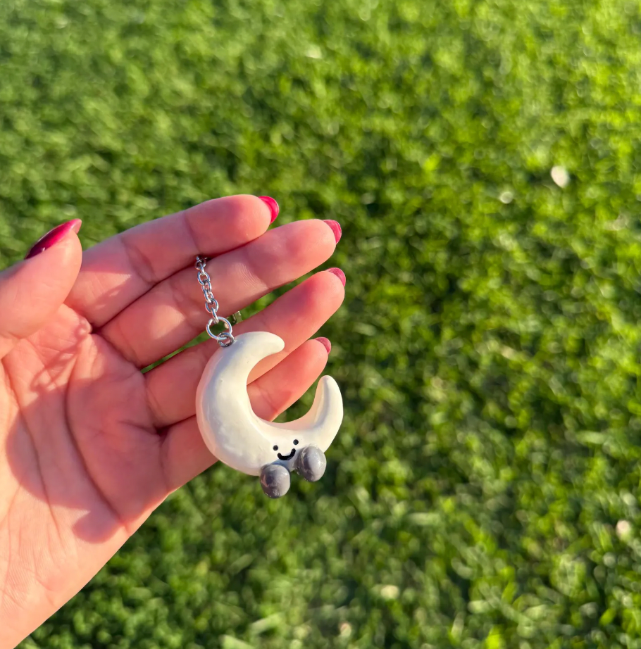Moon Jellycat Keychain