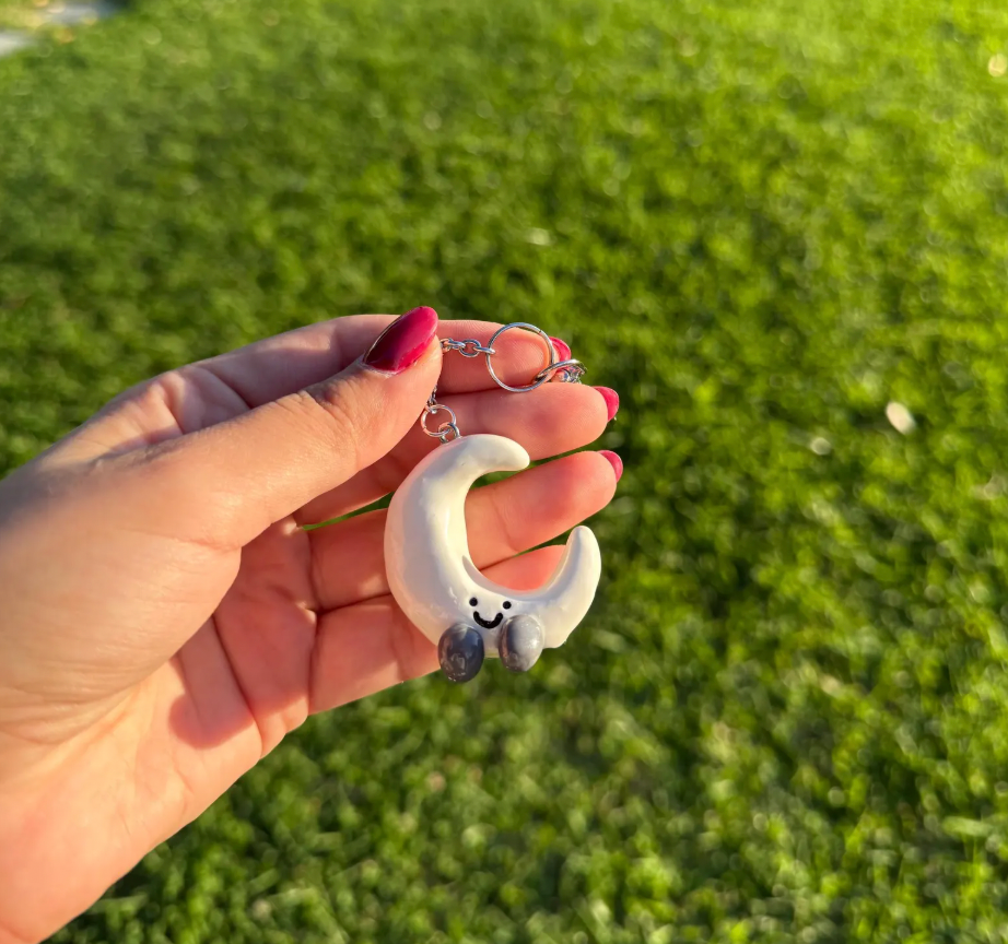 Moon Jellycat Keychain