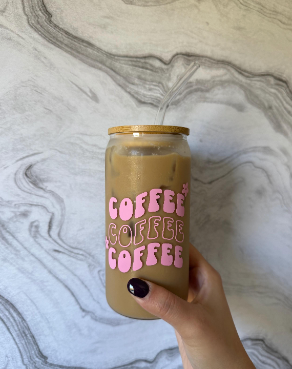 Cute Coffee Glass Cup