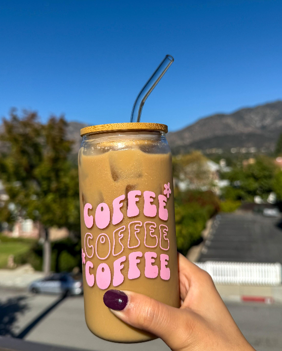 Cute Coffee Glass Cup