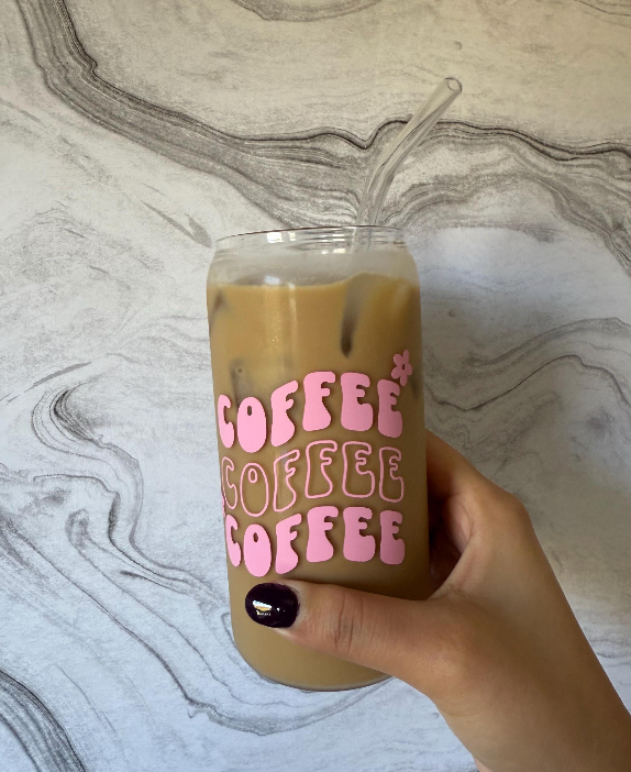 Cute Coffee Glass Cup