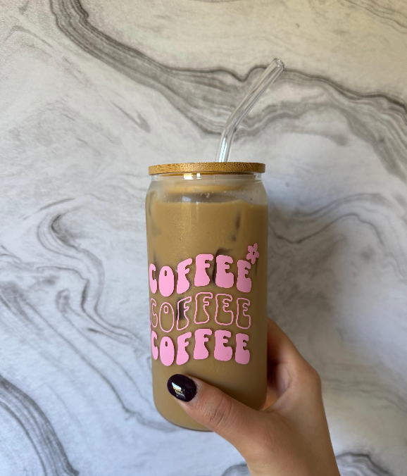 Cute Coffee Glass Cup