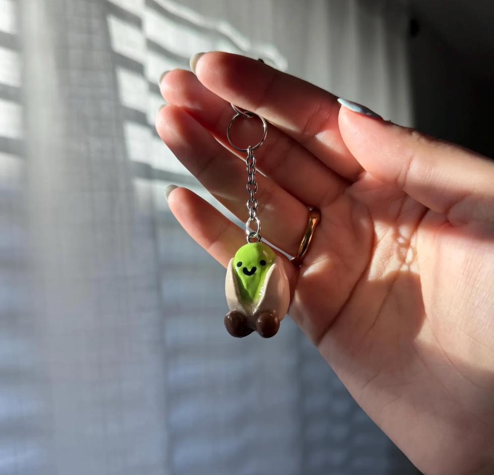 Pistachio Jellycat Keychain