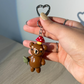 Mushroom Bear Keychain