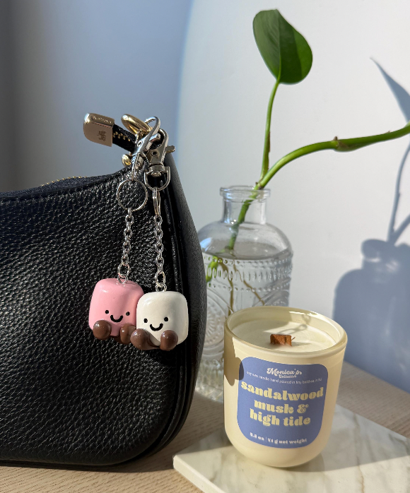 Marshmallow Jellycat Keychain