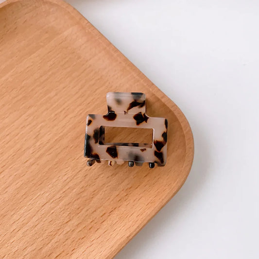 Nude Tortoise Extra Small Square Hair Claws