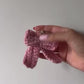Crochet Bow Bag Charm Keychain